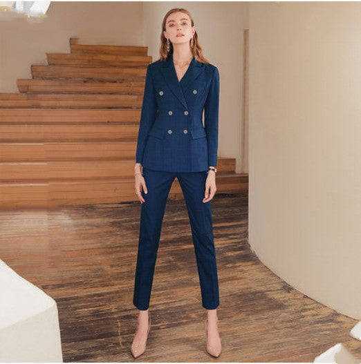 Summit - Tailleur double boutonnage motif Prince-de-galles