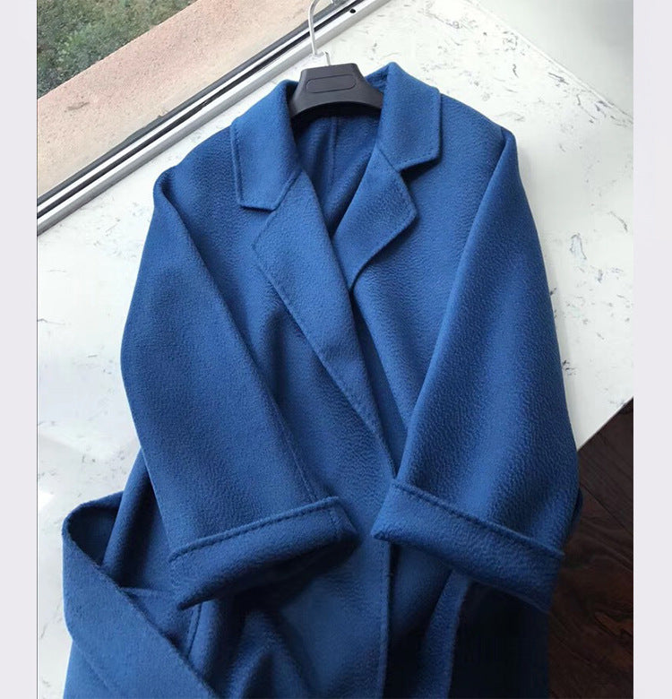 Ondulation Manteau de laine Double-face