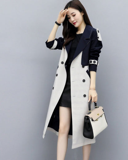 Aurélia - Trench long bicolore