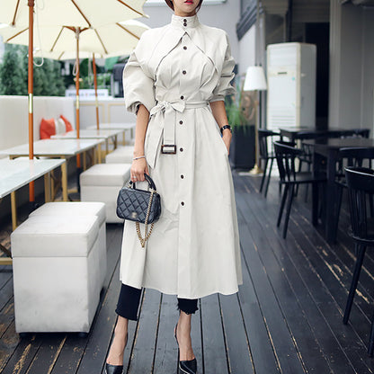 MUSE - Robe Trench Midi à manches ballon