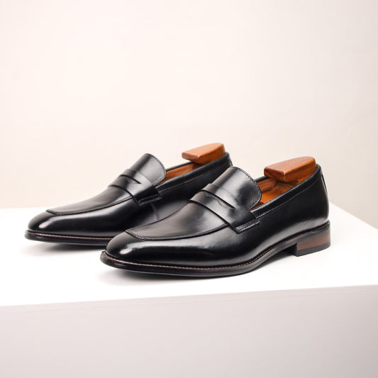 Fortin Mocassin penny loafer patiné cognac