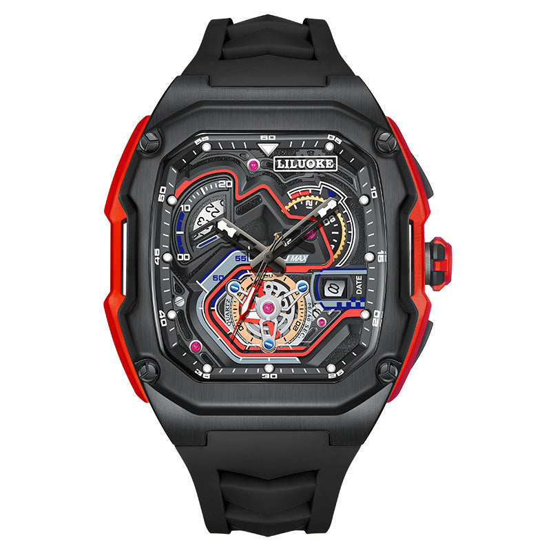 Apex Montre sport squelette en alliage métalique