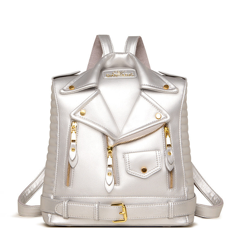 JacketBag - Sac en cuir texturé inspiré d'une veste
