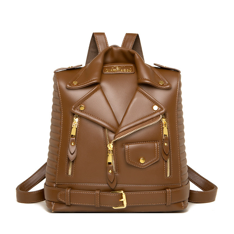 JacketBag - Sac en cuir texturé inspiré d'une veste