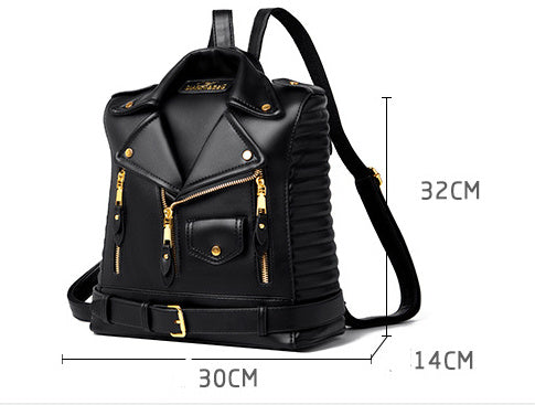 JacketBag - Sac en cuir texturé inspiré d'une veste
