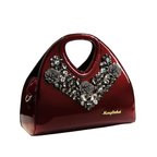 Elix - Sac vernis avec V de cristaux