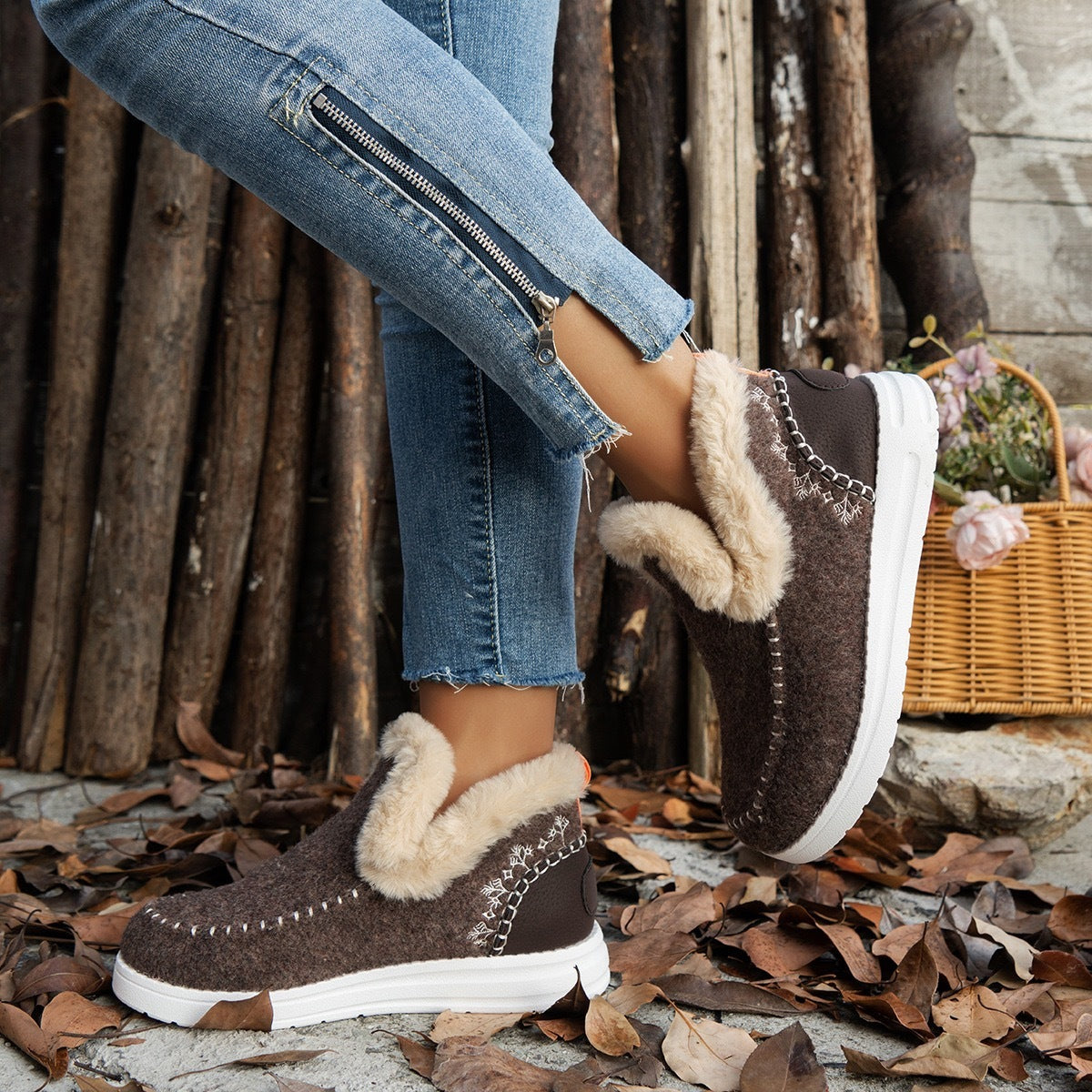 Nordik - Bottines effet moumoute