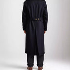 Monarque manteau long avec boutons double rangée