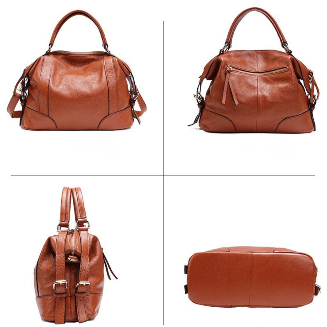 Rubicon - Sac en cuir grainé façon dumpling