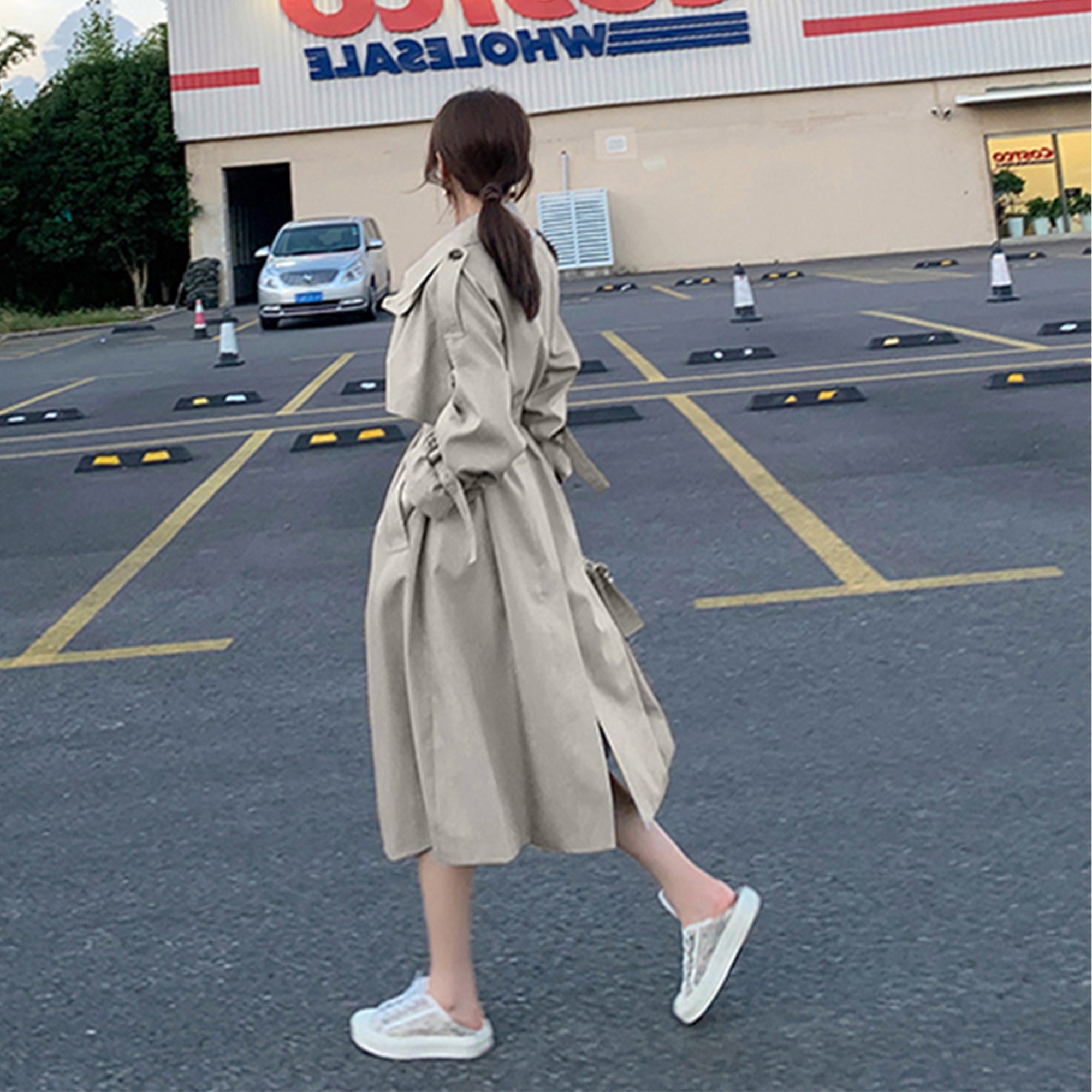 Timeless - Trench style britannique manches bouffantes