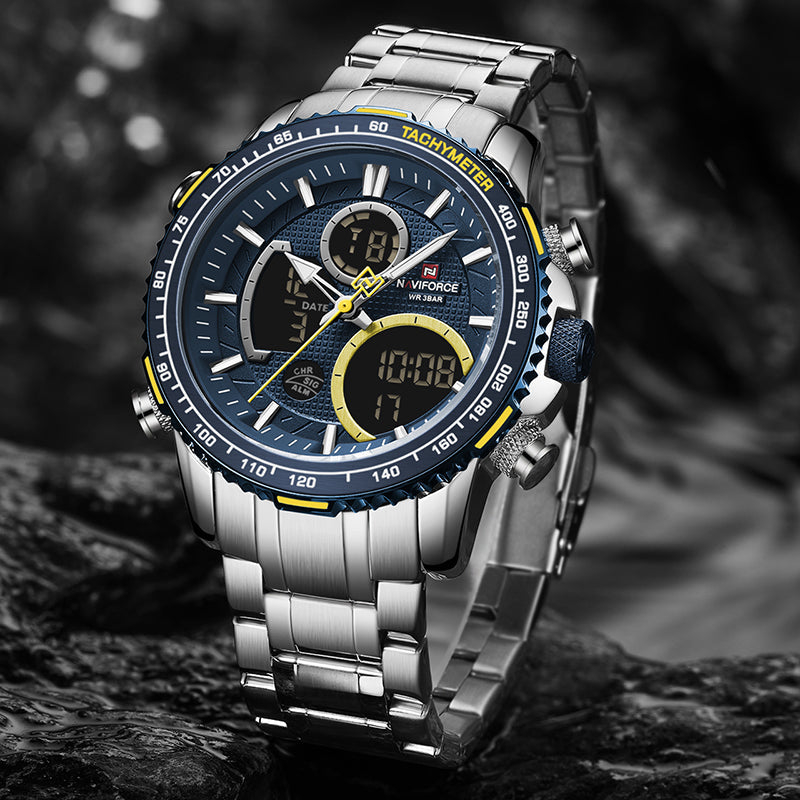 Marineo Chronographe hybride à l'allure sportive