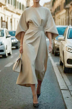 Siena Robe taille haute couleur unie