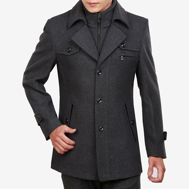 Monolithe Manteau court en laine froide