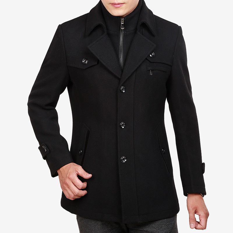 Monolithe Manteau court en laine froide