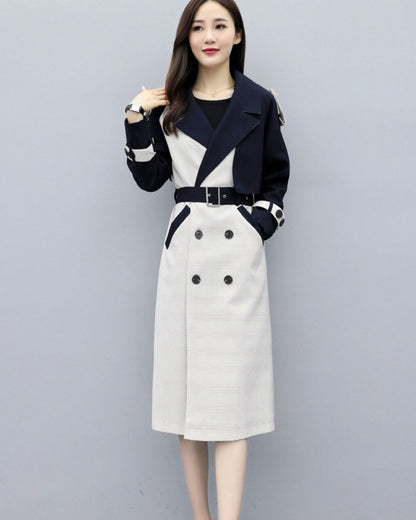 Aurélia - Trench long bicolore