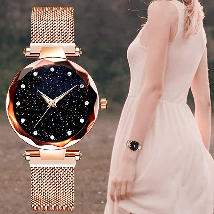 Lumina Montre bijou au cadran galaxie