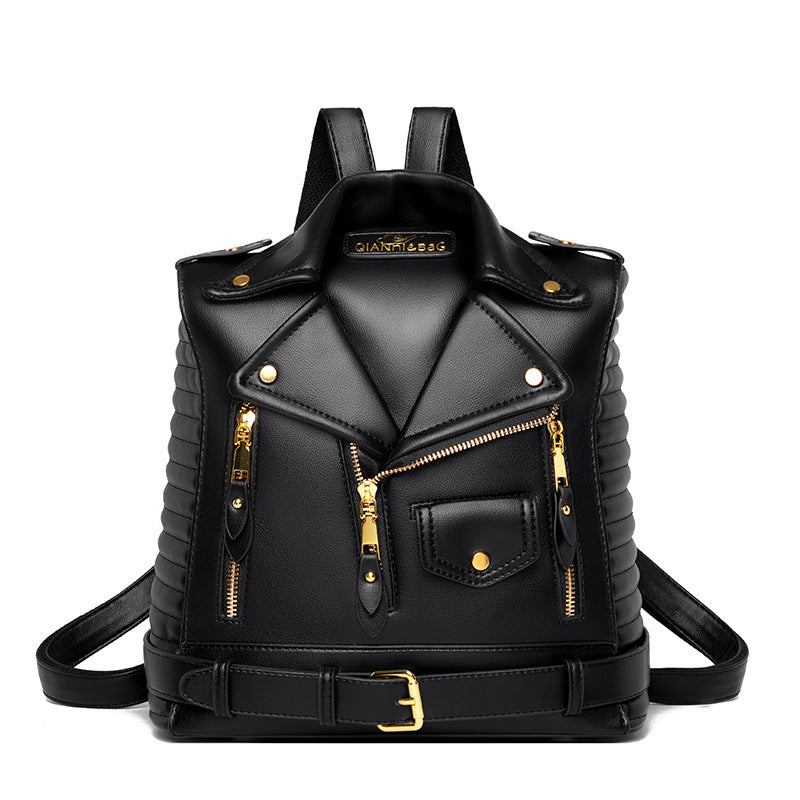JacketBag - Sac en cuir texturé inspiré d'une veste