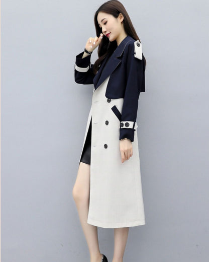 Aurélia - Trench long bicolore