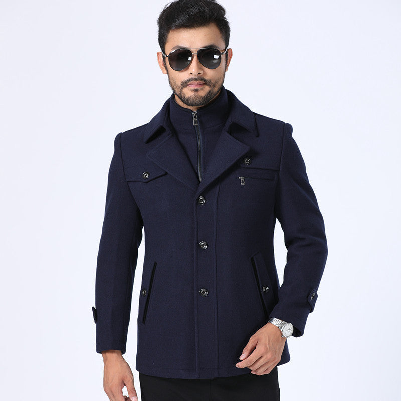 Monolithe Manteau court en laine froide