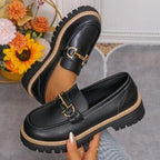 Chunkyfy - Mocassins vernis à semelle crantée