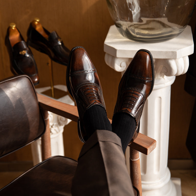 Aubier - Chaussures en cuir de vache