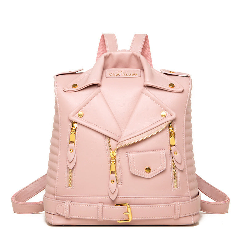 JacketBag - Sac en cuir texturé inspiré d'une veste