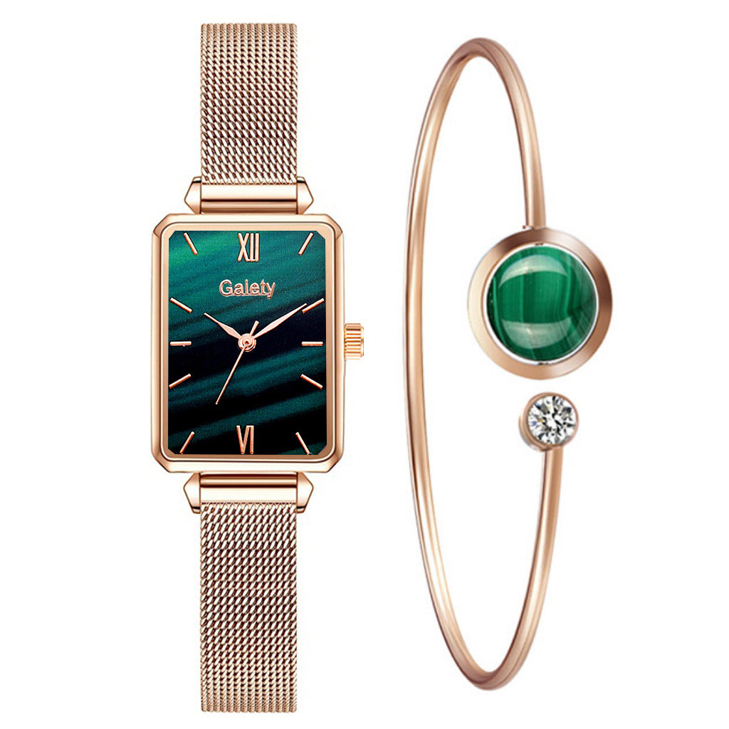 Aurora - Montre en acier et son bracelet en alliage souple