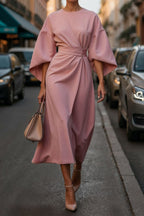 Siena Robe taille haute couleur unie