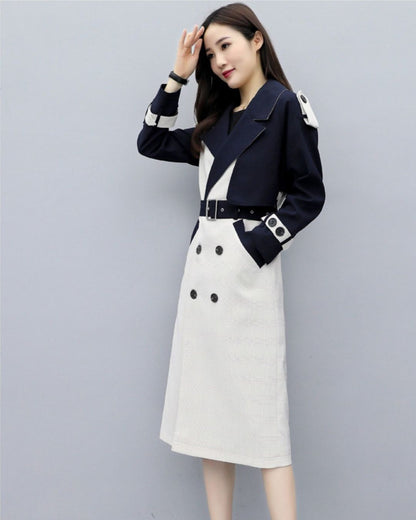 Aurélia - Trench long bicolore