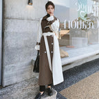 Clara - Trench-coat bicolore Marron/Crème