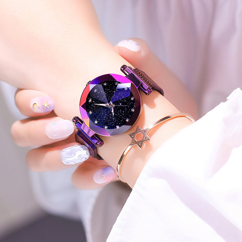 Lumina Montre bijou au cadran galaxie