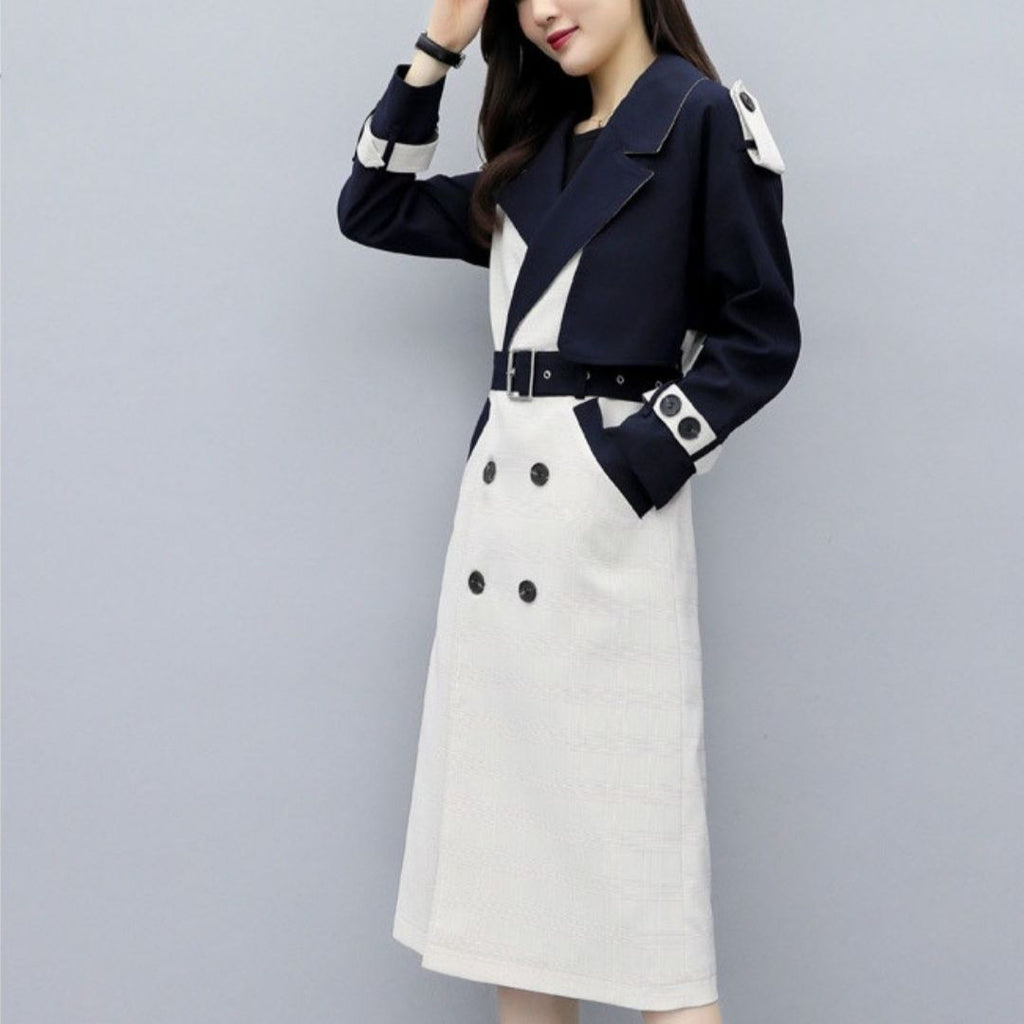 Aurélia - Trench long bicolore