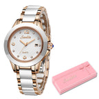 Sunkta Montre féminine deux‑tons acier et or rose
