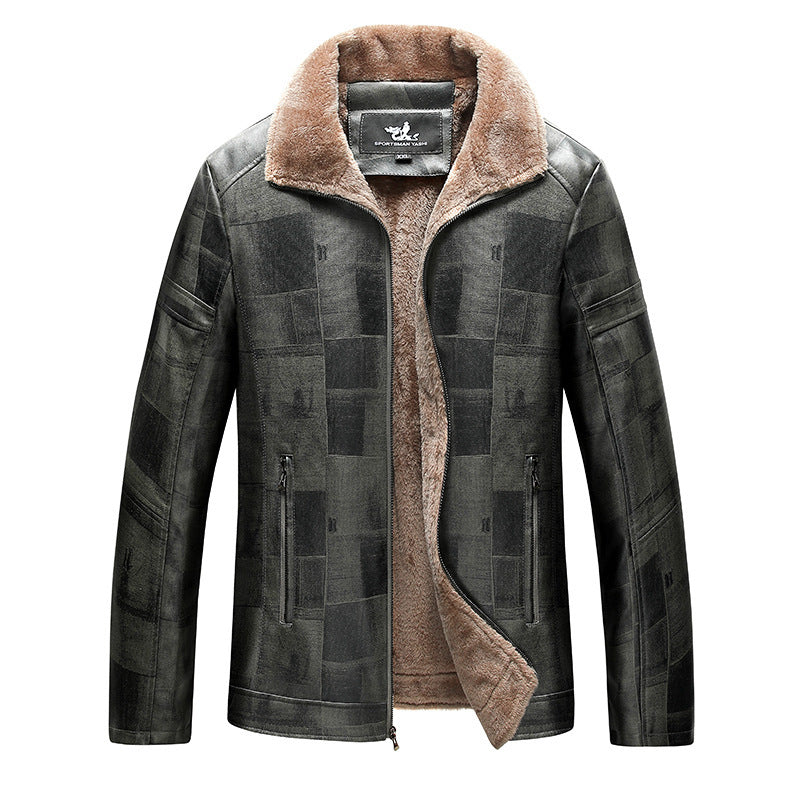 Aventura - Veste en cuir intérieur velours