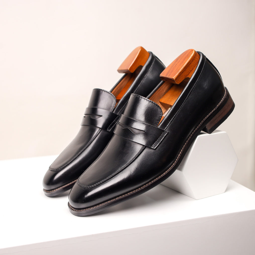 Fortin Mocassin penny loafer patiné cognac