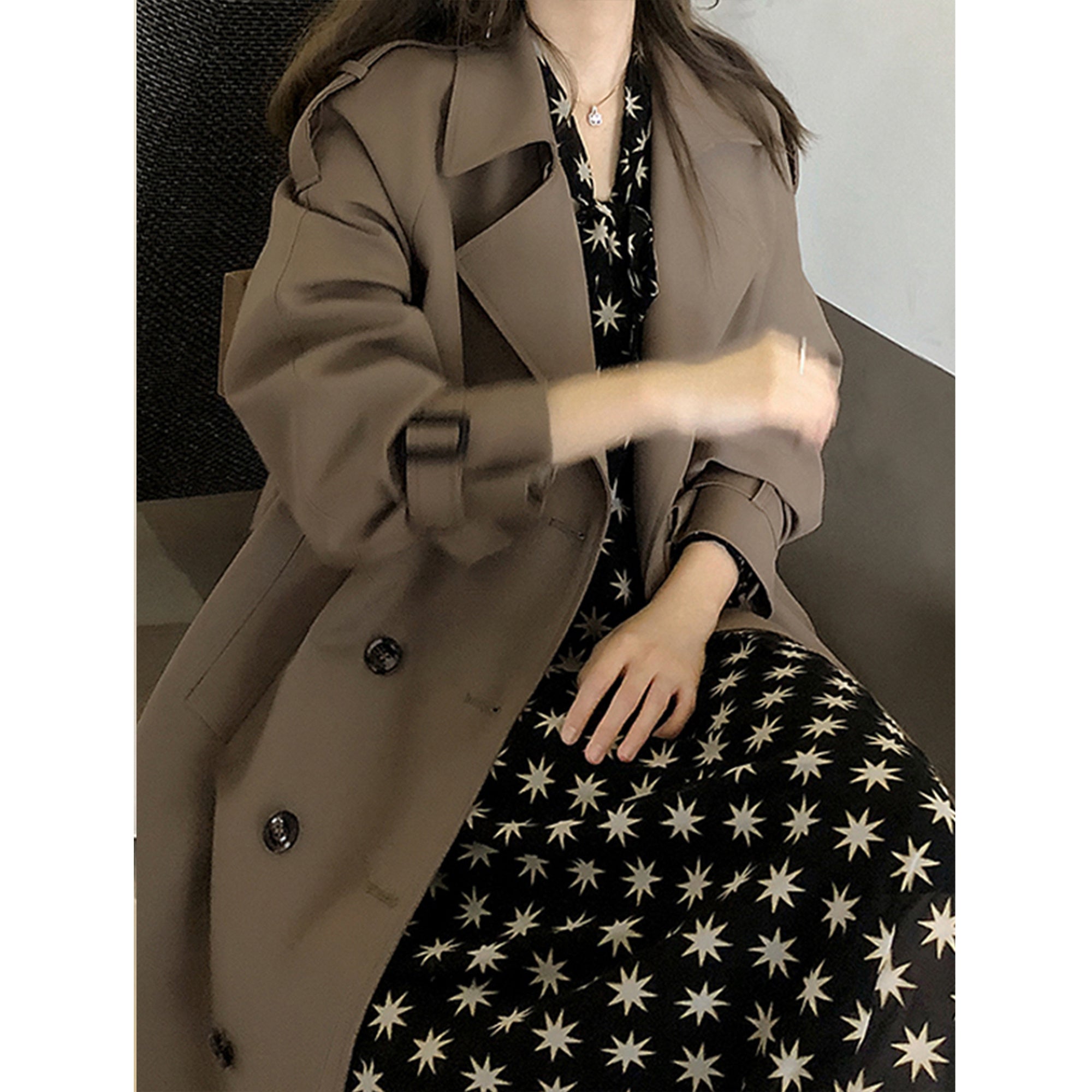 Timeless - Trench style britannique manches bouffantes