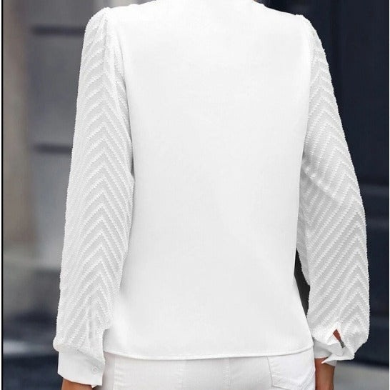 Voile d'Automne - Haut manches longues à effet chevron