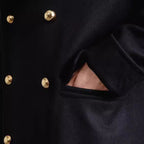 Monarque manteau long avec boutons double rangée