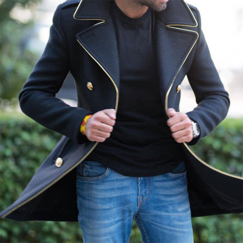 Lorenzo - Manteau croisé style officier