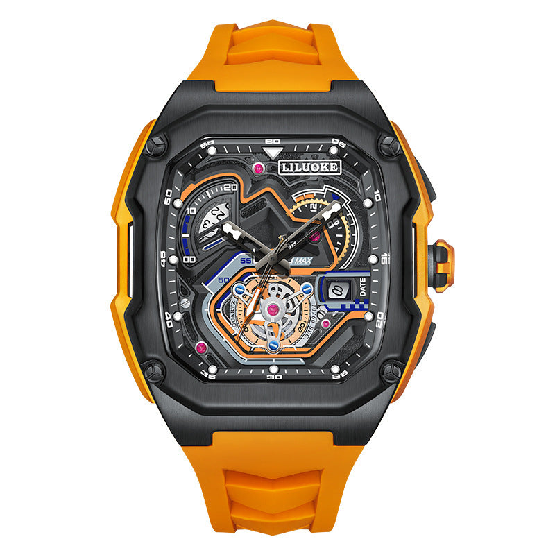 Apex Montre sport squelette en alliage métalique