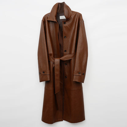 Auburn - Trench longiligne en Cuir