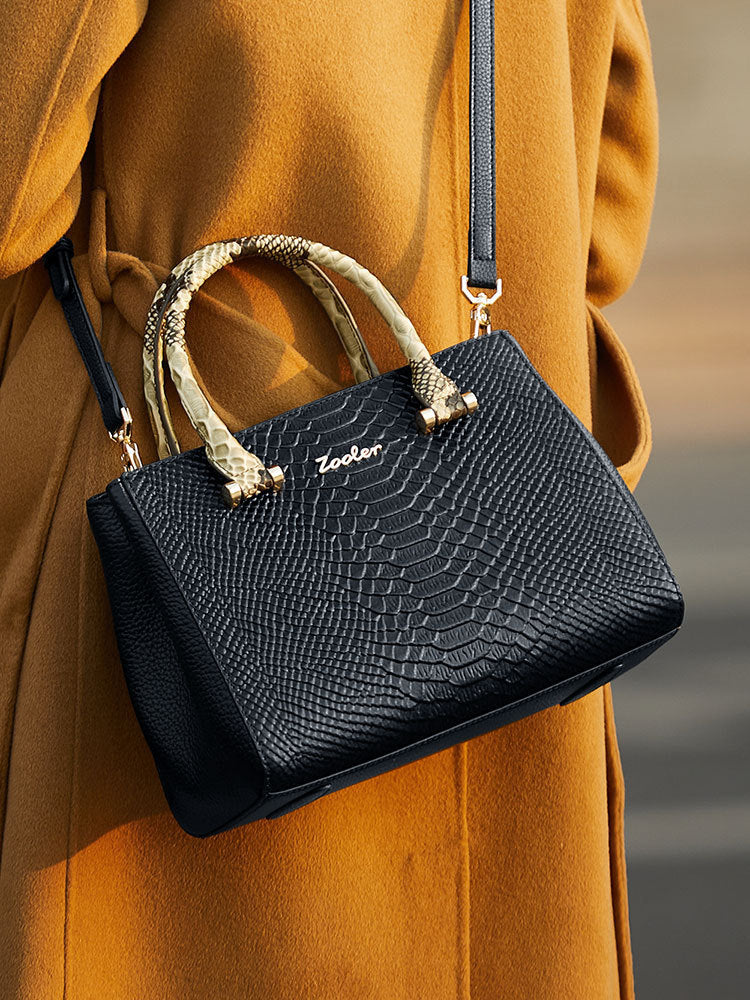 Écaille - Cabas medium effet Python