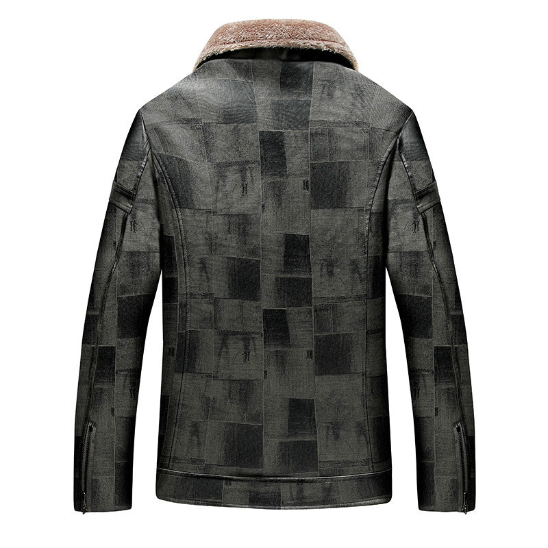 Aventura - Veste en cuir intérieur velours