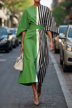 Siena Robe taille haute couleur unie