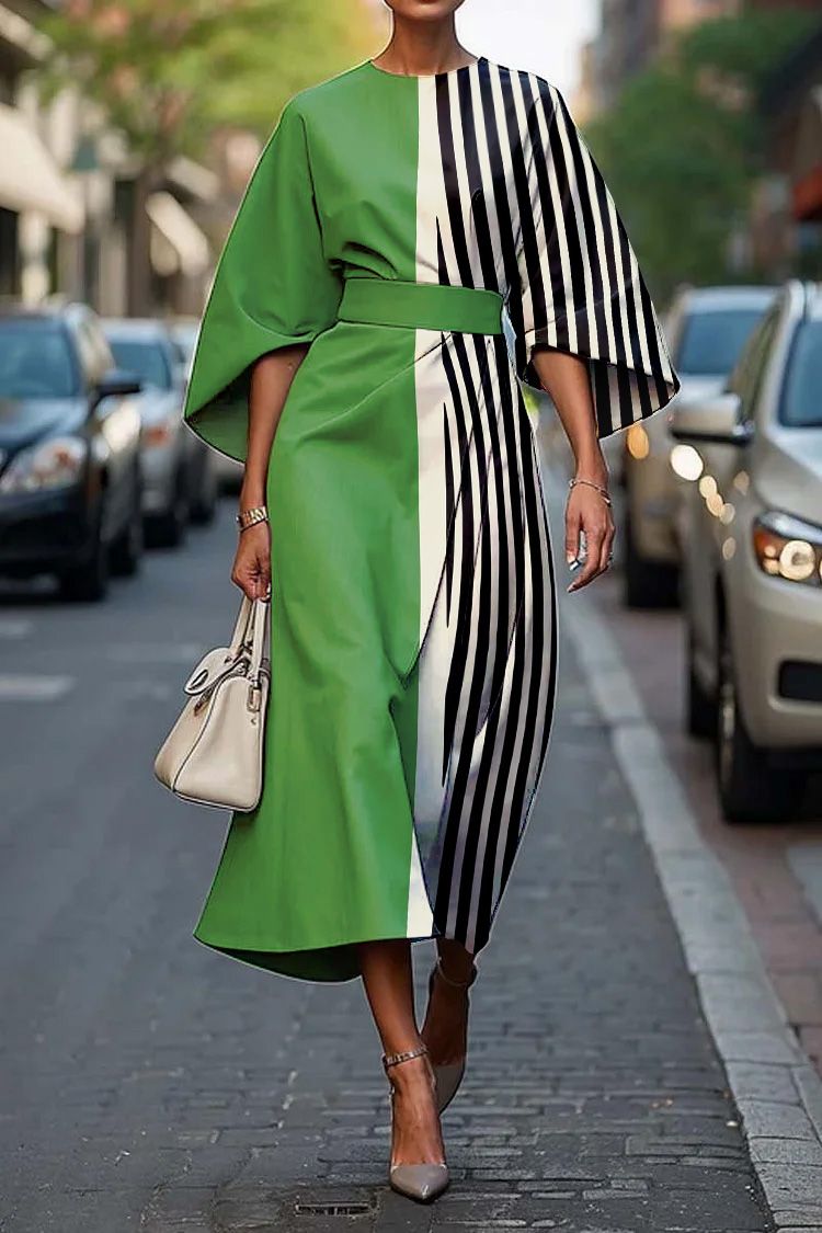 Siena Robe taille haute couleur unie